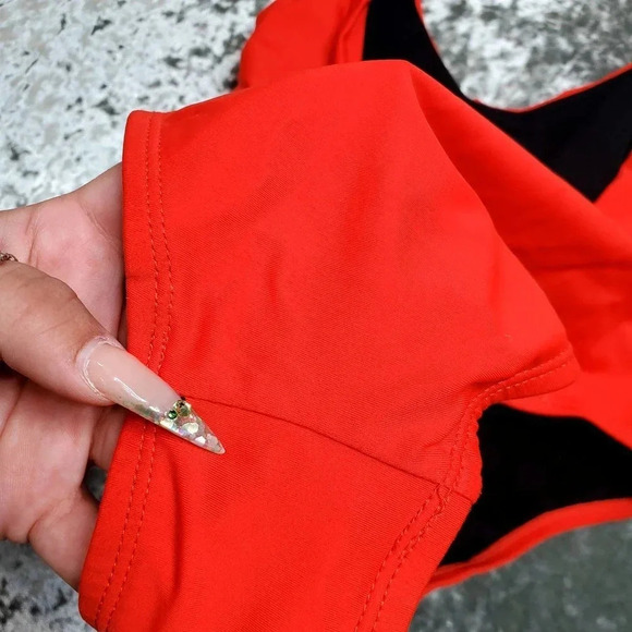 Swimsuits For All Red One-Piece Swimsuit - Picture 5 of 7